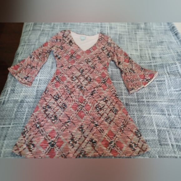 Anthropologie Maeve Erina Bell Sleeve Knit Swing Dress Sz S Boho Soft Girl - Picture 3 of 7